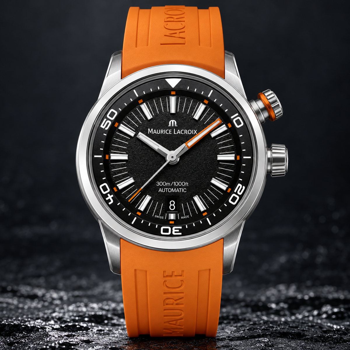 Maurice Lacroix PT6248-SS00L-330-J — dial and bezel detail