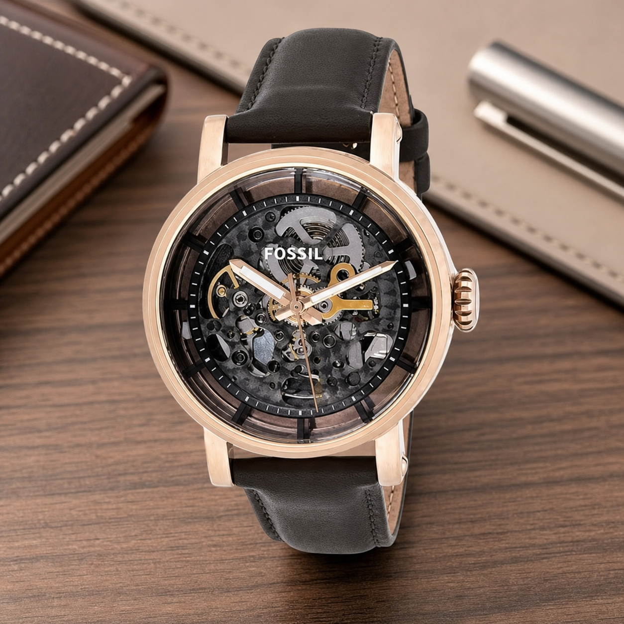 Fossil ME3089 watch - executive desk view