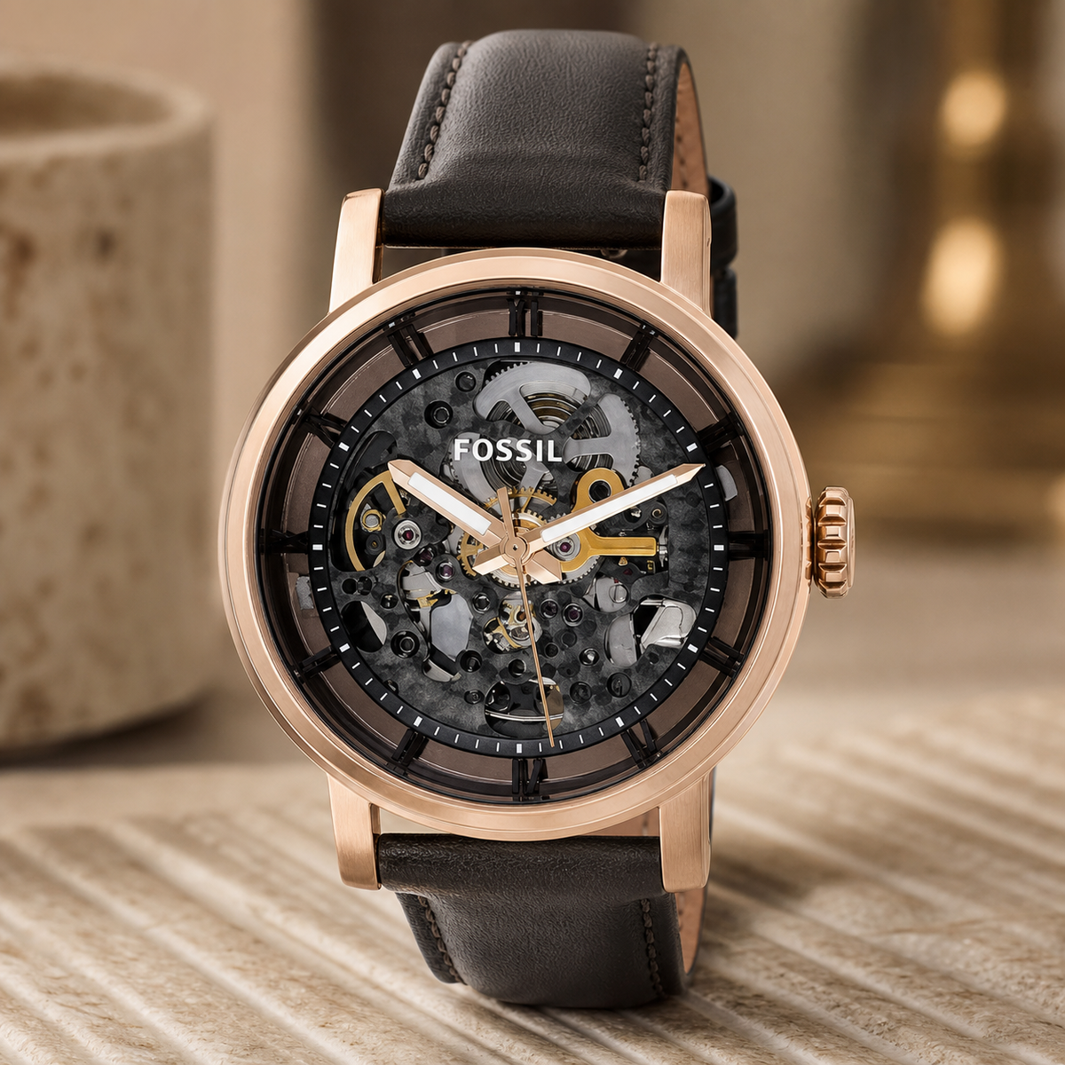 Fossil ME3089 watch - macro view