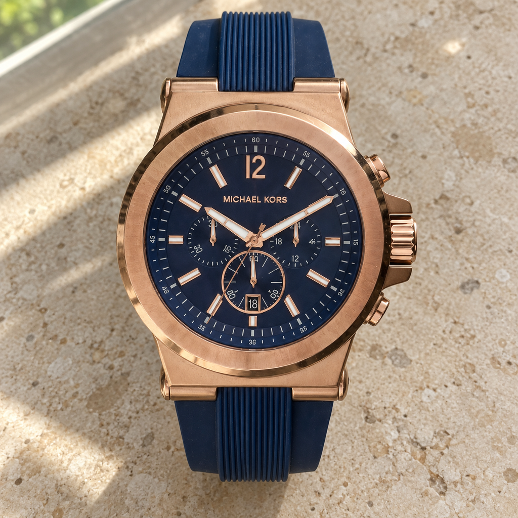 Michael Kors MK8295 men's Dylan chronograph, natural photograph 3