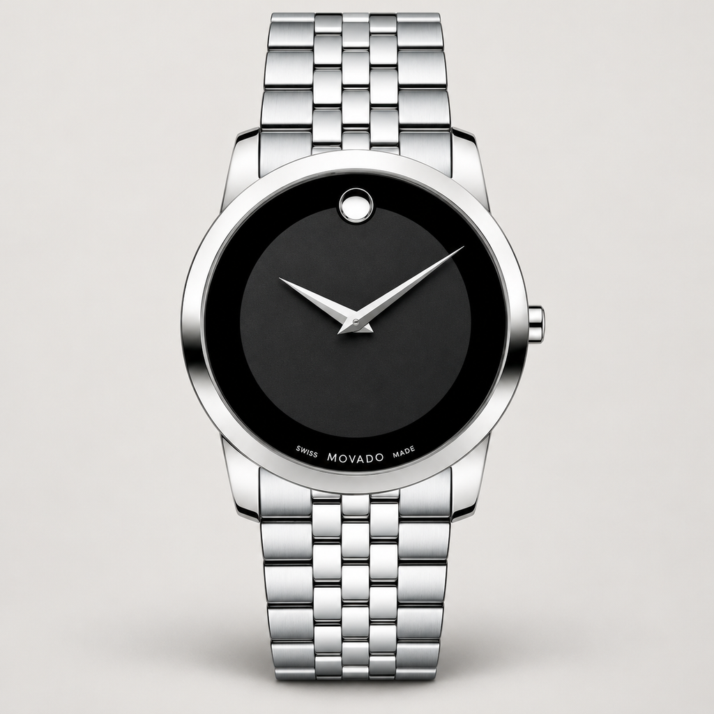 Movado Museum 40mm Black Dial Men's Watch 0606504 — 02 front
