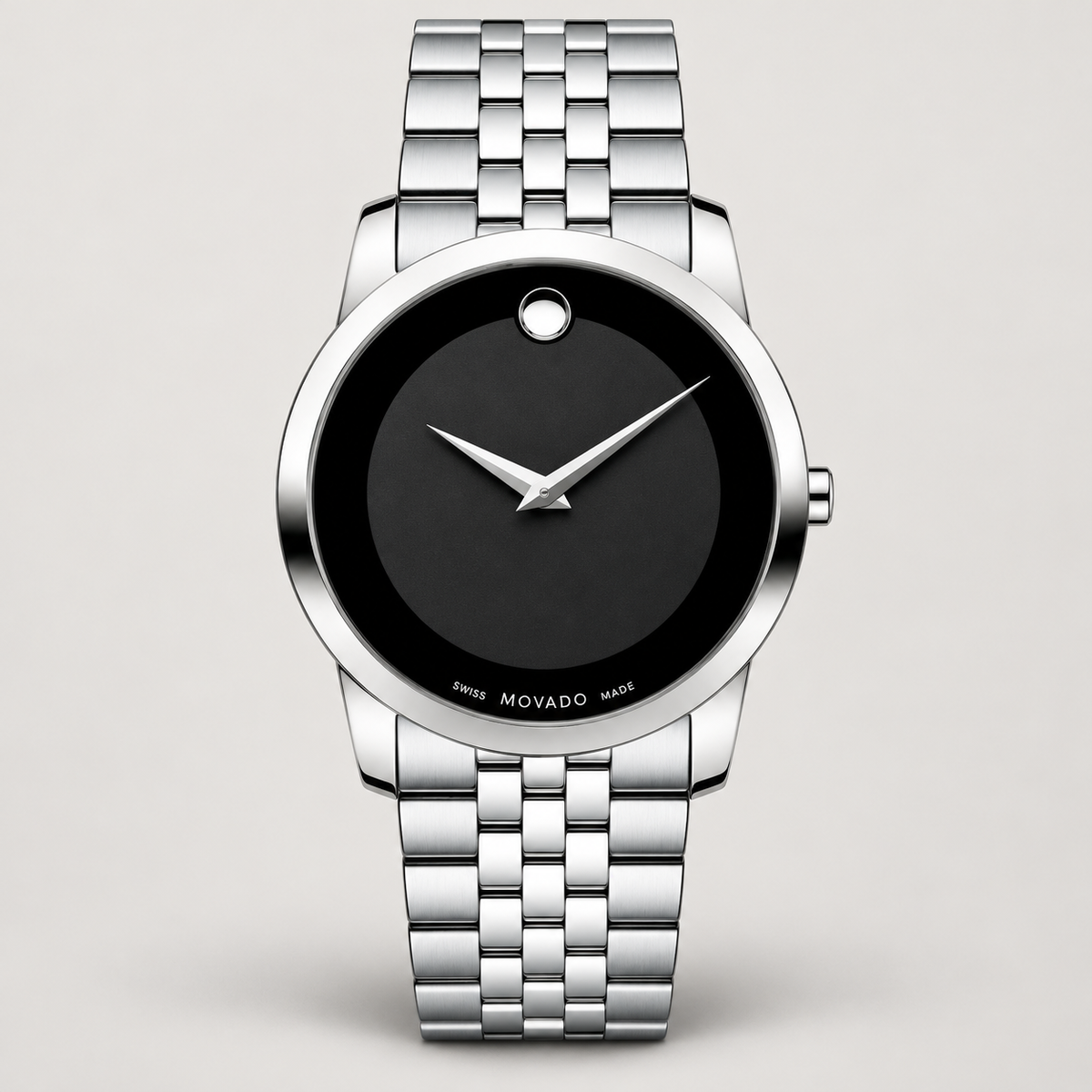 Movado Museum 40mm Black Dial Men's Watch 0606504 — 02 front