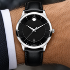 Movado 1881 Automatic 39.5mm Black Dial Men's Watch 0606873 — dial detail