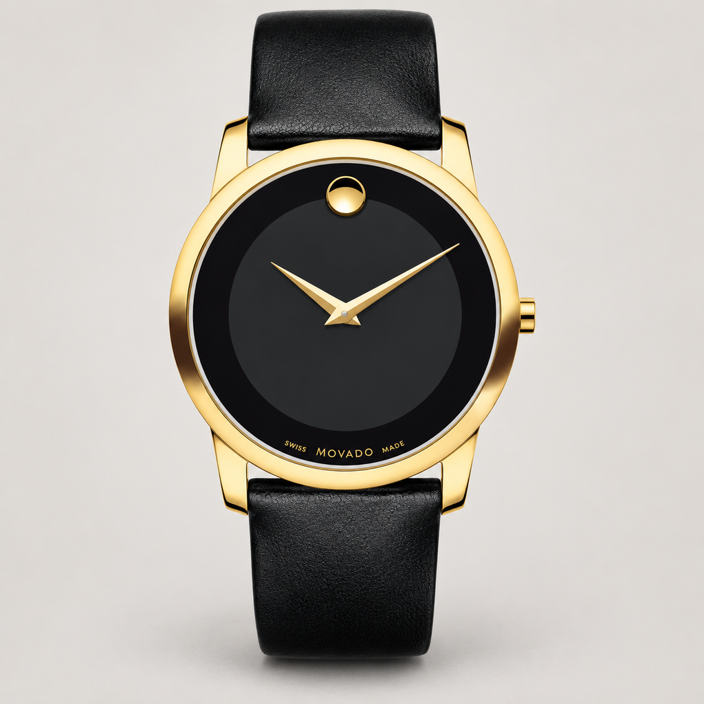 Movado Museum 40mm Black Dial Men's Watch 0606876 — front