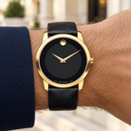 Movado Museum 40mm Black Dial Men's Watch 0606876 — wrist alternate