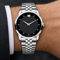 Movado Museum Classic 40mm Black Dial Men's Watch 0606878 — wrist