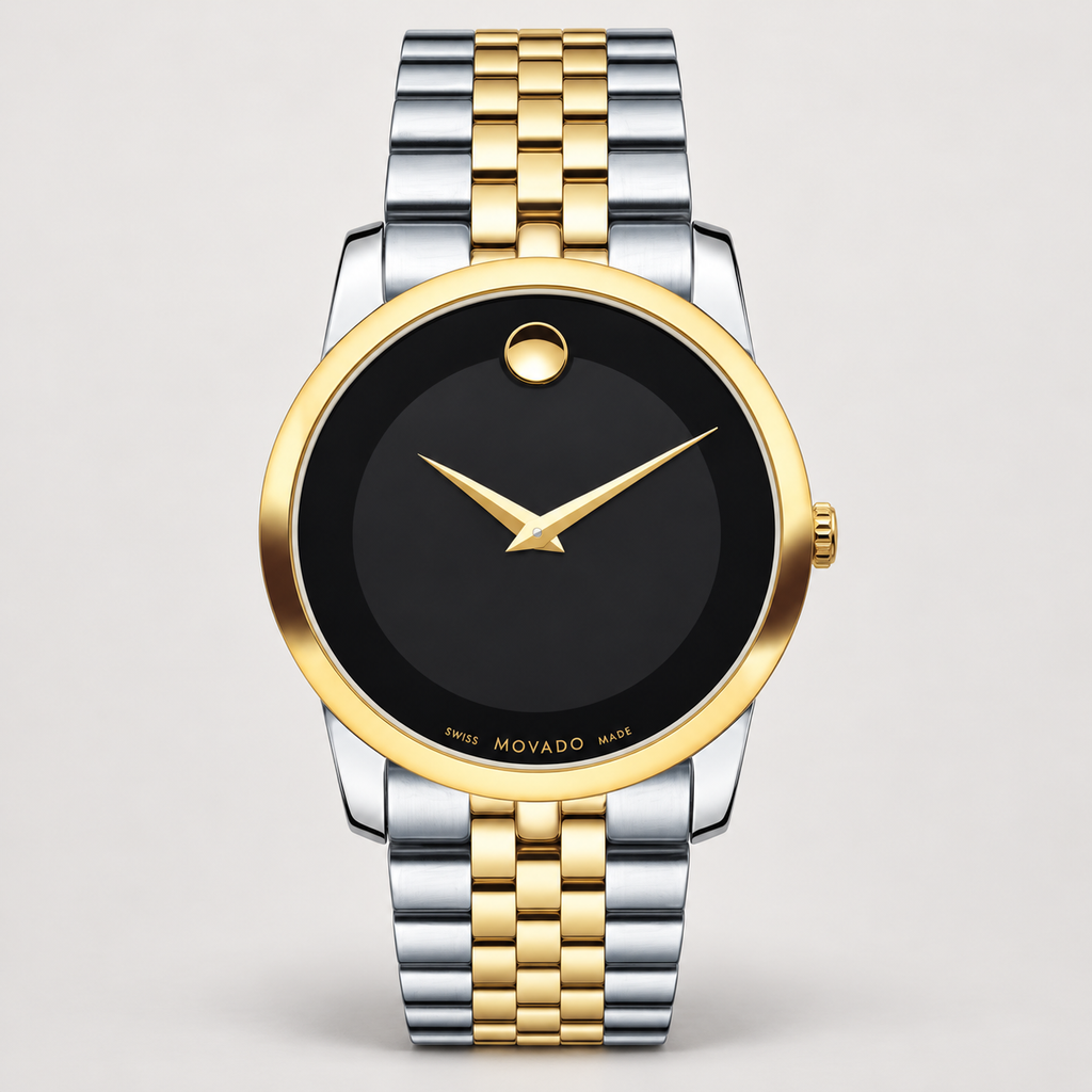 Movado Museum Classic 40mm Black Dial Men's Watch 0606899 — front