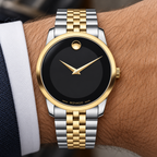 Movado Museum Classic 40mm Black Dial Men's Watch 0606899 — dial detail