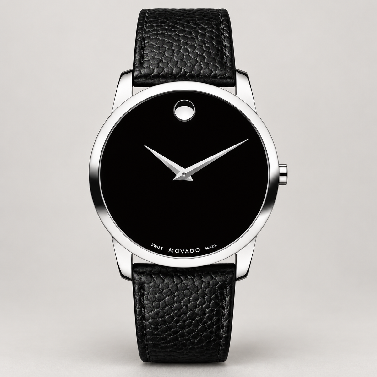 Movado Museum Classic 40mm Black Dial Men's Watch 0607012 — front