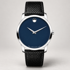 Movado Museum Classic 40mm Blue Dial Men's Watch 0607013 — front