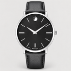 Movado Ultra Slim 40mm Black Dial Men's Watch 0607086 — front