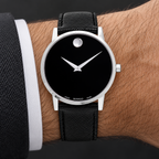 Movado Museum Classic 40mm Black Dial Men's Watch 0607194 — wrist