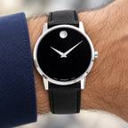 Movado Museum Classic 40mm Black Dial Men's Watch 0607194 — wrist alternate