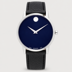 Movado Museum Classic 40mm Blue Dial Men's Watch 0607197 — front