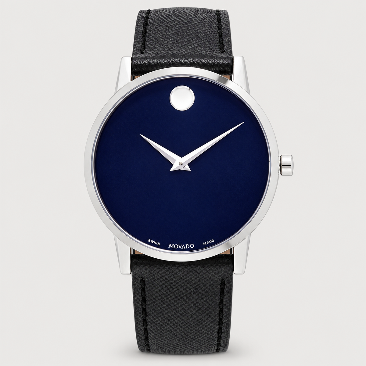 Movado Museum Classic 40mm Blue Dial Men's Watch 0607197 — front
