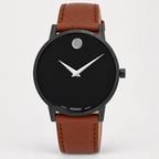 Movado Museum Classic 40mm Black Dial Men's Watch 0607198 — front