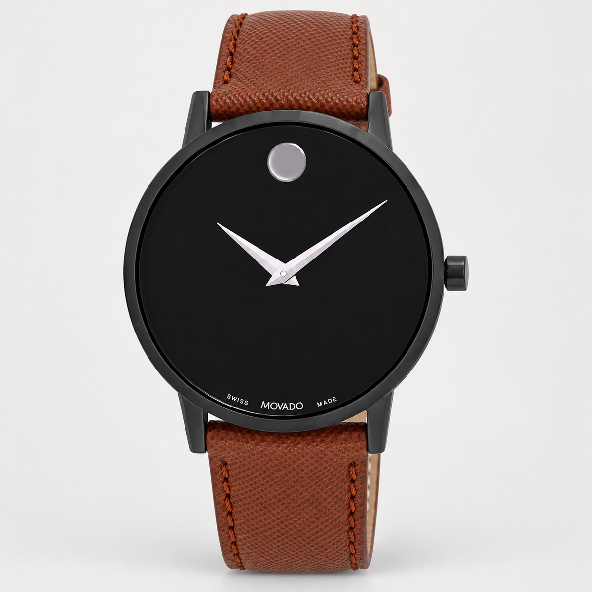 Movado Museum Classic 40mm Black Dial Men's Watch 0607198 — front
