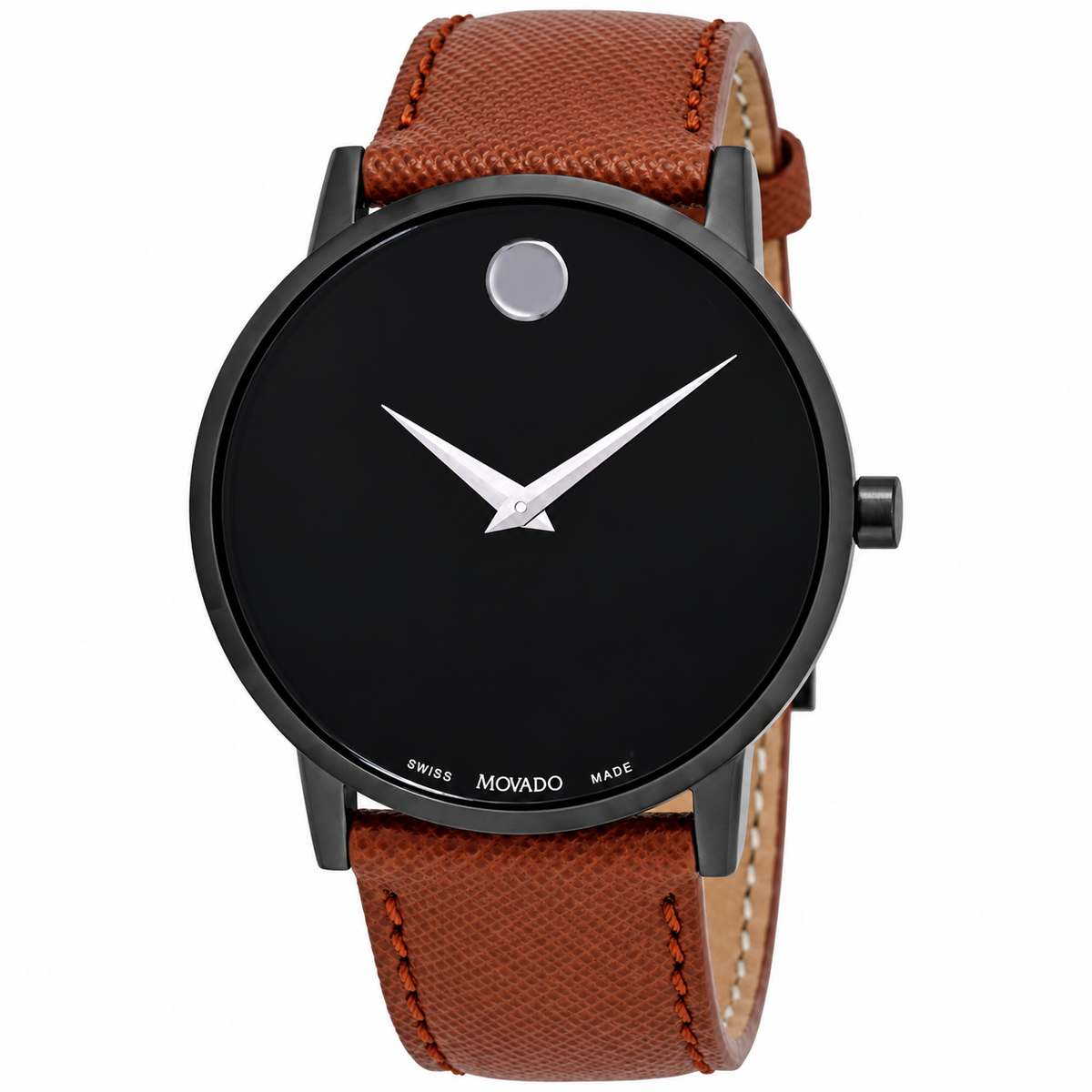 Movado Museum Classic 40mm Black Dial Men's Watch 0607198 — dial detail