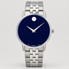 Movado Museum Classic 40mm Blue Dial Men's Watch 0607212 — front