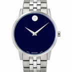 Movado Museum Classic 40mm Blue Dial Men's Watch 0607212 — dial detail