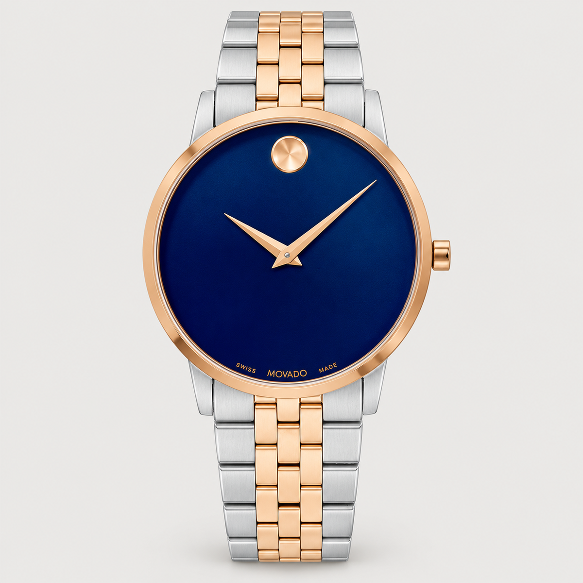 Movado Museum Classic 40mm Blue Dial Men's Watch 0607267 — front