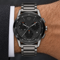 Movado Museum Sport Chronograph 43mm Black Dial Men's Watch 0607558 — wrist