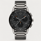 Movado Museum Sport Chronograph 43mm Black Dial Men's Watch 0607558 — front
