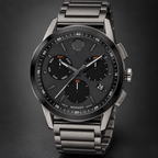 Movado Museum Sport Chronograph 43mm Black Dial Men's Watch 0607558 — three quarter