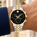 Movado Museum Classic Chronograph 42mm Black Dial Men's Watch 0607777 — wrist alternate