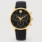 Movado Museum Classic Chronograph 42mm Black Dial Men's Watch 0607779 — front