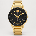 Movado Museum Sport Chronograph 43mm Black Dial Men's Watch 0607803 — front