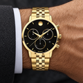 Movado Museum Classic Chronograph 42mm Black Dial Men's Watch 0607810 — wrist