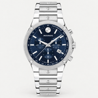 Movado SE Chronograph 42mm Blue Dial Men's Watch 0607931 — front