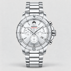 Movado Series 800 Chronograph 42mm Silver Dial Men's Watch 2600111 — front