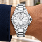 Movado Series 800 Chronograph 42mm Silver Dial Men's Watch 2600111 — wrist alternate