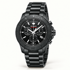 Movado Series 800 Chronograph 42mm Black Dial Men's Watch 2600119 — three quarter
