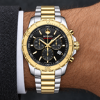 Movado Series 800 Chronograph 42mm Black Dial Men's Watch 2600138 — wrist