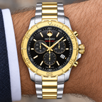 Movado Series 800 Chronograph 42mm Black Dial Men's Watch 2600138 — dial detail