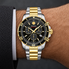 Movado Series 800 Chronograph 42mm Black Dial Men's Watch 2600146 — wrist