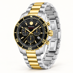 Movado Series 800 Chronograph 42mm Black Dial Men's Watch 2600146 — three quarter