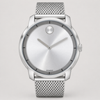 Movado BOLD 44mm Silver Dial Men's Watch 3600260 — front