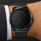 Movado BOLD 44mm Black Dial Men's Watch 3600261 — wrist