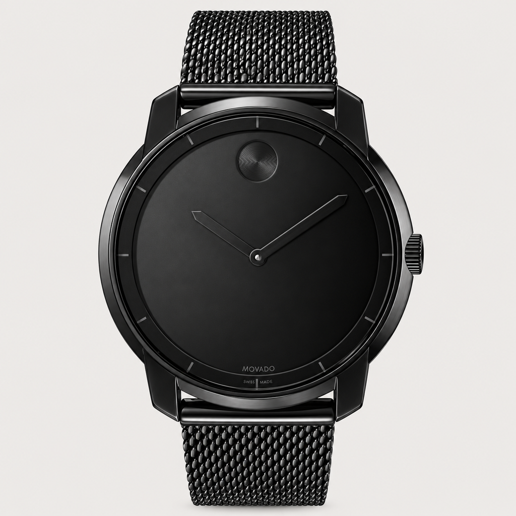 Movado BOLD 44mm Black Dial Men's Watch 3600261 — front