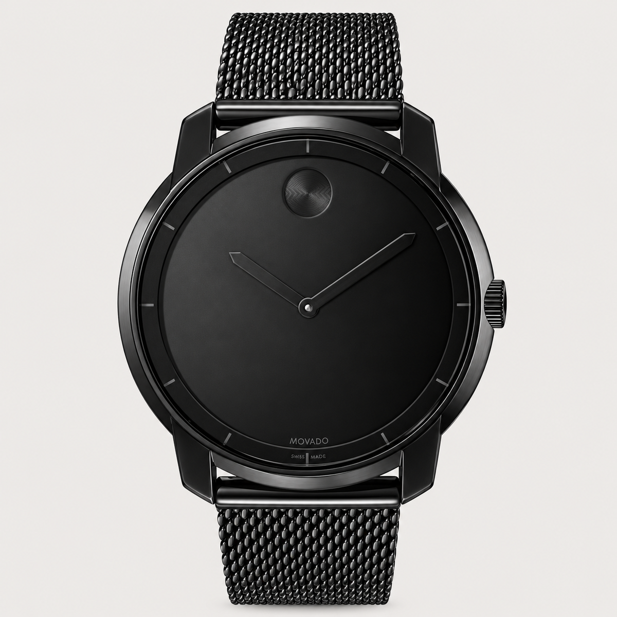 Movado BOLD 44mm Black Dial Men's Watch 3600261 — front