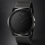 Movado BOLD 44mm Black Dial Men's Watch 3600261 — three quarter