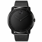 Movado BOLD 44mm Black Dial Men's Watch 3600261 — dial detail