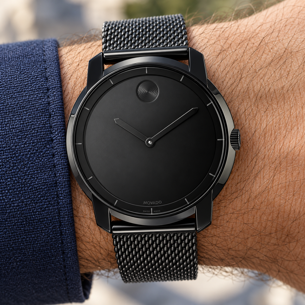 Movado BOLD 44mm Black Dial Men's Watch 3600261 — wrist alternate