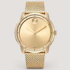 Movado BOLD 44mm Gold Dial Men's Watch 3600373 — front