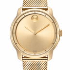 Movado BOLD 44mm Gold Dial Men's Watch 3600373 — dial detail