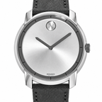 Movado BOLD 44mm Silver Dial Men's Watch 3600468 — dial detail